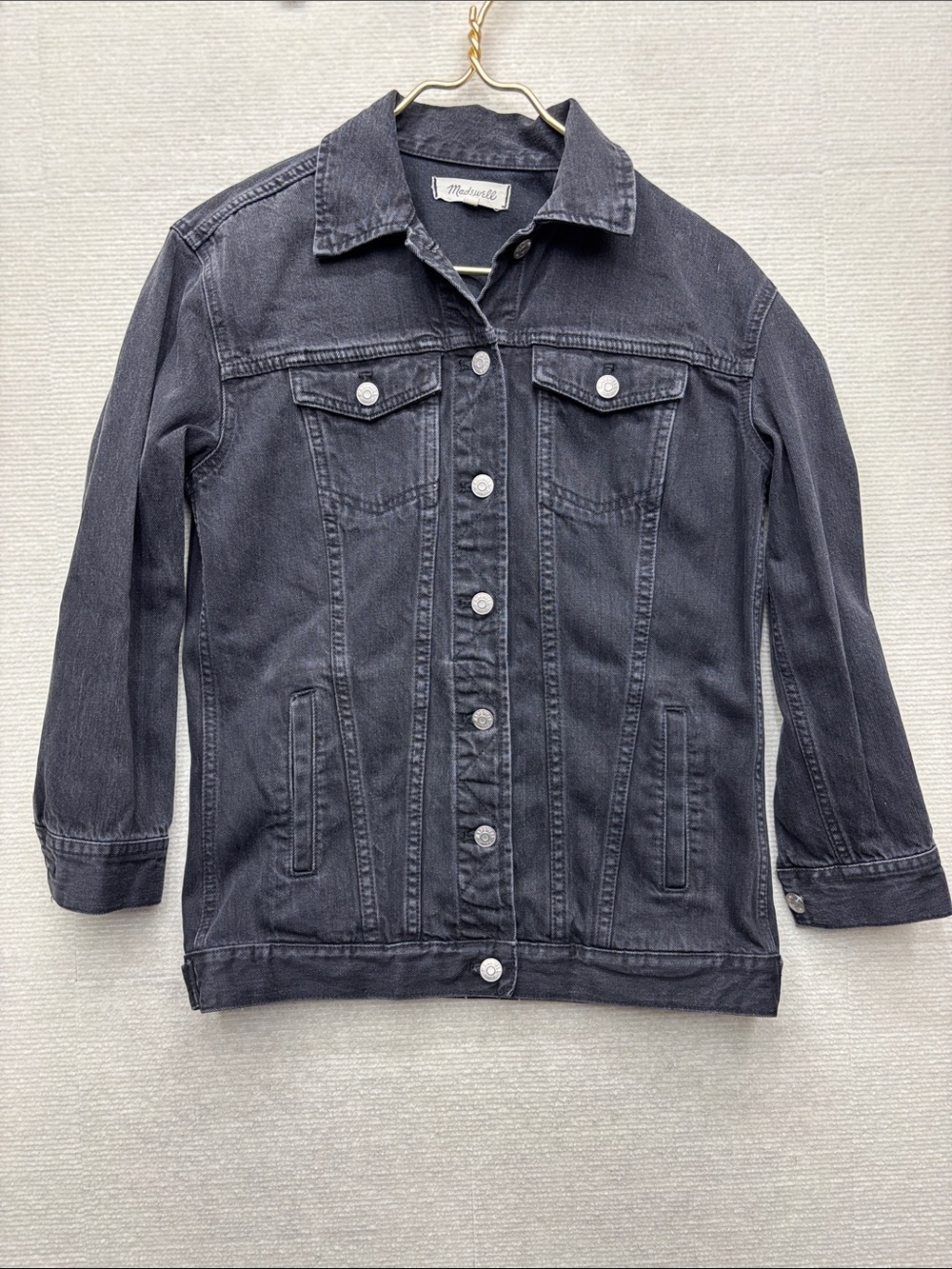 Madewell | XS Charcoal Black Denim Jean Jacket